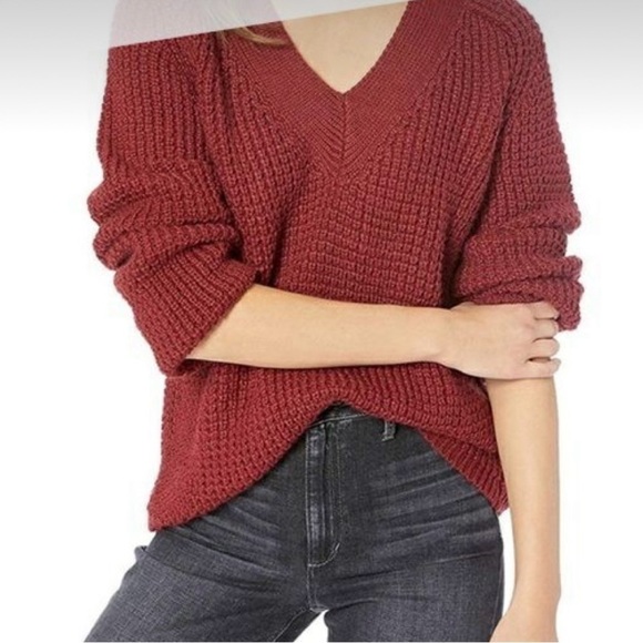 Pendleton Sweaters - Pendleton Emery Chunky Knit V-Neck Pomegranate Alpaca Wool Blend Sz L Cardigan